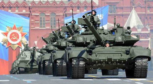 Xe tăng T-90 trong lễ duyệt binh 