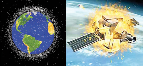 Hiện có khoảng 5.500 tấn rác trên quỹ đạo trái đất, bao gồm mảnh vỡ vệ tinh Fengyun 1C bị bắn hạ hồi năm 2007