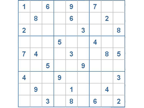 Mời các bạn thử sức với ô số Sudoku 2347 mức độ Khó