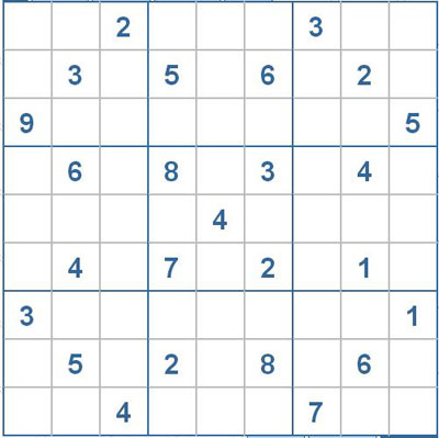 Mời các bạn thử sức với ô số Sudoku 2324 mức độ Khó