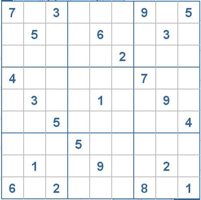 Mời các bạn thử sức với ô số Sudoku 2327 mức độ Khó