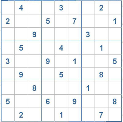 Mời các bạn thử sức với ô số Sudoku 2348 mức độ Khó