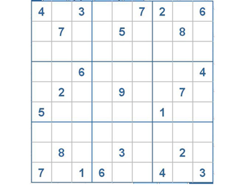 Mời các bạn thử sức với ô số Sudoku 2374 mức độ Khó