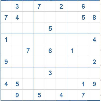 Mời các bạn thử sức với ô số Sudoku 2353 mức độ Khó