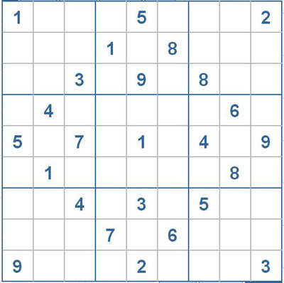Mời các bạn thử sức với ô số Sudoku 2355 mức độ Khó