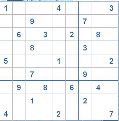 Mời các bạn thử sức với ô số Sudoku 2363 mức độ Rất khó