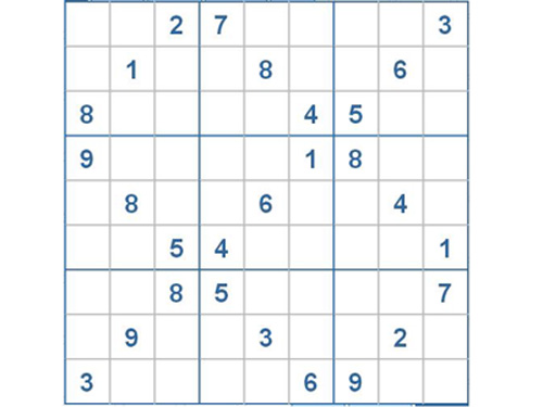 Mời các bạn thử sức với ô số Sudoku 2380 mức độ Khó