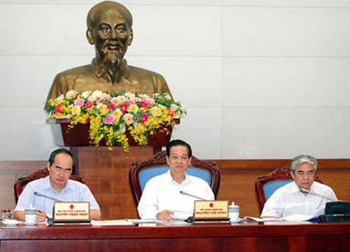 Thủ tướng Nguyễn Tấn Dũng chủ trì phiên họp Hội đồng Quốc gia Giáo dục và Phát triển nhân lực nhiệm kỳ 2011 – 2015, sáng 24/7 - d