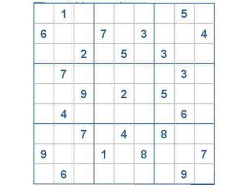 Mời các bạn thử sức với ô số Sudoku 2402 mức độ Khó