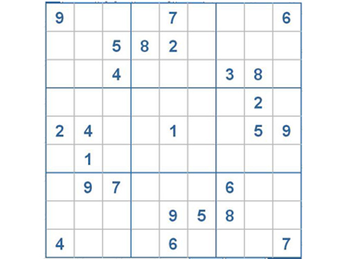 Mời các bạn thử sức với ô số Sudoku 2408 mức độ Khó