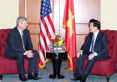 Hình ảnh Chủ tịch nước Trương Tấn Sang đến Hoa Kỳ 6