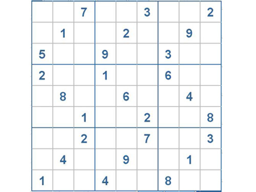 Mời các bạn thử sức với ô số Sudoku 2415 mức độ Khó d