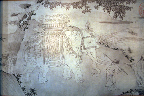 Con voi trong tác phẩm Trúc Lâm Đại sĩ xuất sơn chi đồ