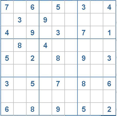 Mời các bạn thử sức với ô số Sudoku 2413 mức độ Khó