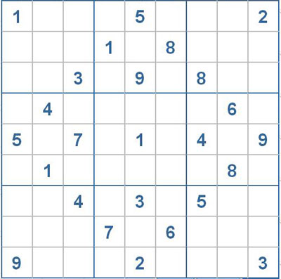 Mời các bạn thử sức với ô số Sudoku 2416 mức độ Khó