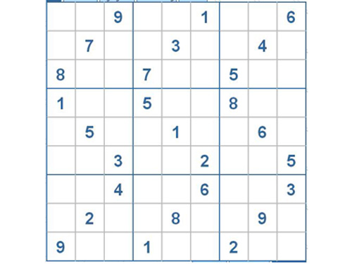 Mời các bạn thử sức với ô số Sudoku 2452 mức độ Khó d