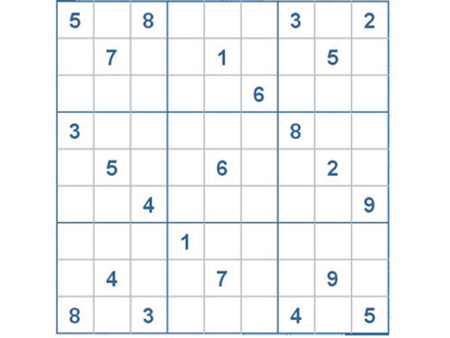 Mời các bạn thử sức với ô số Sudoku 2457 mức độ Khó d