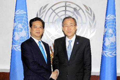 Thủ tướng và Tổng Thư ký LHQ Ban Ki-moon - d