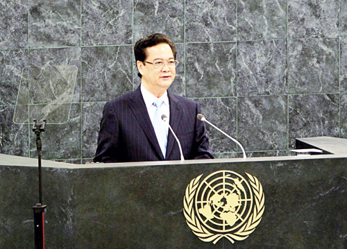 Thủ tướng Nguyễn Tấn Dũng phát biểu tại phiên thảo luận chung Đại hội đồng LHQ - d