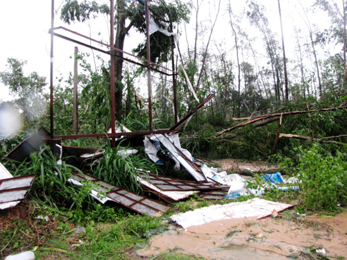 Quảng Bình hoang tàn, đổ nát sau bão 19