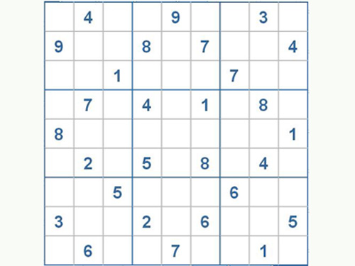 Mời các bạn thử sức với ô số Sudoku 2470 mức độ Khó d