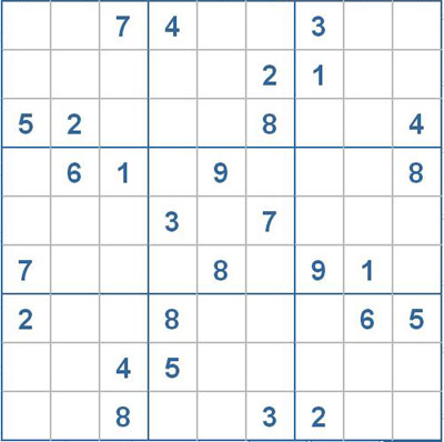 Mời các bạn thử sức với ô số Sudoku 2442 mức độ Khó