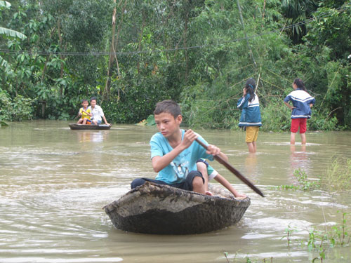 Hình ảnh hiện trường ngập lụt tại Hà Tĩnh 5