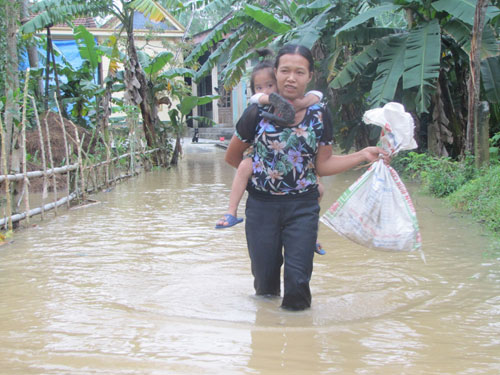 Hình ảnh hiện trường ngập lụt tại Hà Tĩnh 7