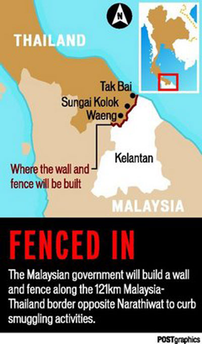 Sống trong sợ hãi ở Malaysia - Kỳ 4: Xây 121 km tường rào biên giới  2
