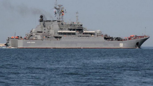 Nga điều chiến hạm đổ bộ đến Syria