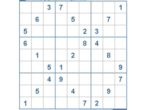 Mời các bạn thử sức với ô số Sudoku 2570 mức độ Khó