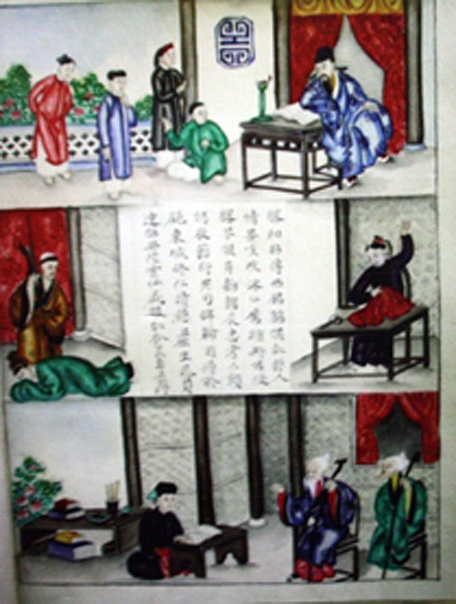 Tranh minh họa truyện thơ Lục Vân Tiên