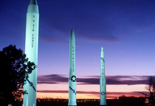 Các tên lửa đạn đạo liên lục địa của Mỹ - Ảnh: Bộ Quốc phòng Mỹ