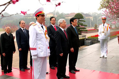 Lãnh đạo Đảng, Nhà nước viếng Chủ tịch Hồ Chí Minh 1