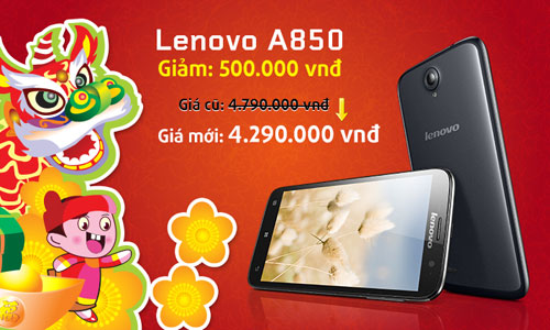 Smartphone Lenovo giảm giá mạnh dịp Tết âm lịch 2014