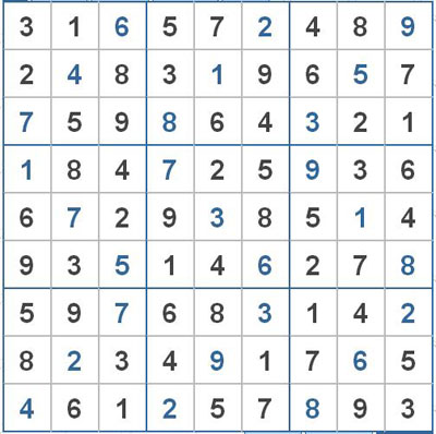 Mời các bạn thử sức với ô số Sudoku 2563 mức độ Khó 1