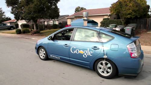 Xe hơi tự vận hành GoogleCar của Google - Ảnh chụp màn hình Youtube