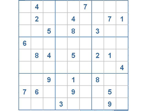 Mời các bạn thử sức với ô số Sudoku 2603 mức độ Khó