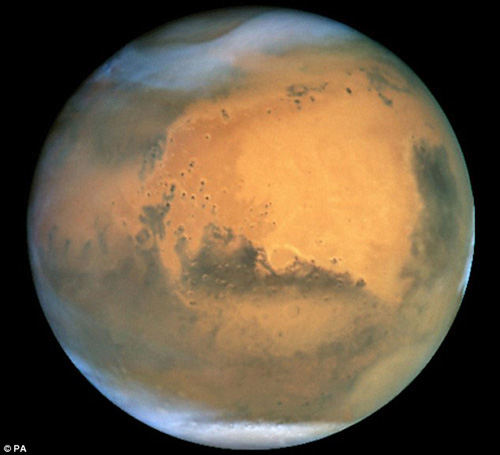 Sao Hỏa  - Ảnh: Daily Mail