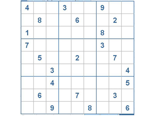 Mời các bạn thử sức với ô số Sudoku 2607 mức độ Khó