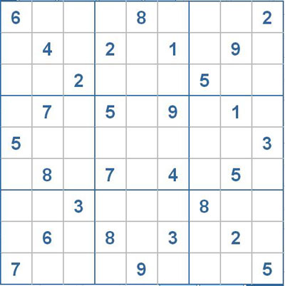 Mời các bạn thử sức với ô số Sudoku 2592 mức độ Khó