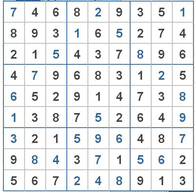 Mời các bạn thử sức với ô số Sudoku 2608 mức độ Rất khó 1