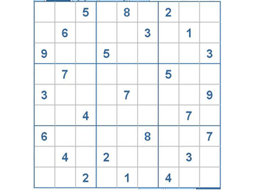 Mời các bạn thử sức với ô số Sudoku 2615 mức độ Rất Khó