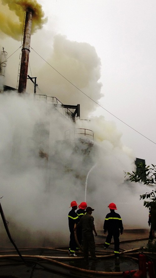 Cháy lớn tại nhà máy gỗ MDF Quảng Trị 5