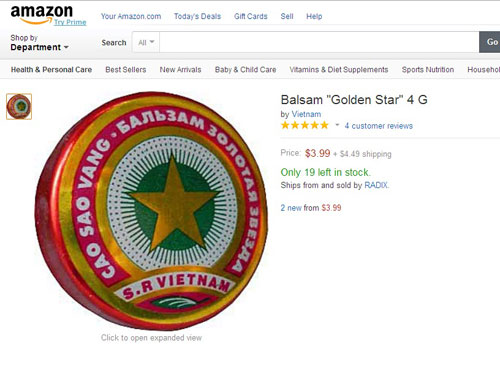 Hàng Việt hiếm trên eBay, Amazon