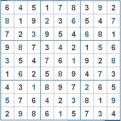 Mời các bạn thử sức với ô số Sudoku 2624 mức độ Khó