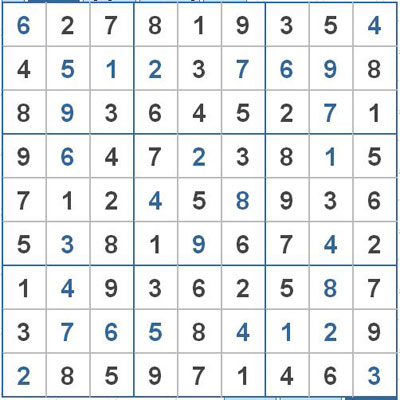 Mời các bạn thử sức với ô số Sudoku 2636 mức độ Rất khó