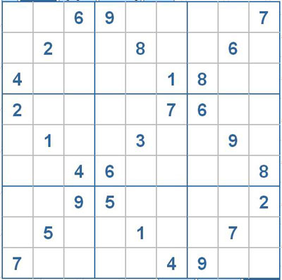 Mời các bạn thử sức với ô số Sudoku 2636 mức độ Rất khó 1