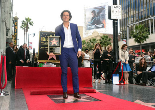 Orlando Bloom trở thành ngôi sao 2.521 trên Đại lộ Danh vọng của Hollywood - Ảnh: AFP