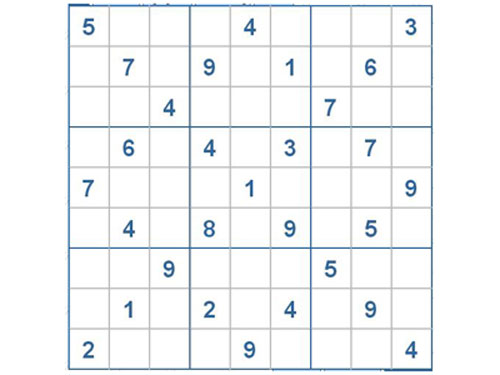 Mời các bạn thử sức với ô số Sudoku 2649 mức độ Khó